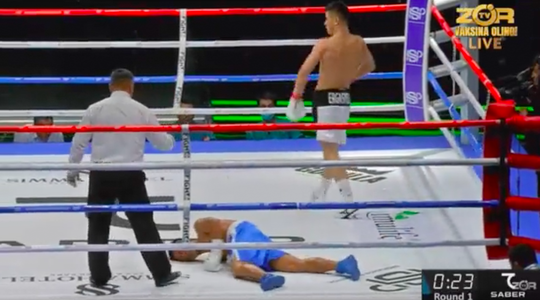 🎥 | Bokser Ergashev bezorgde tegenstander heftige buikpijnen met deze bodyshots