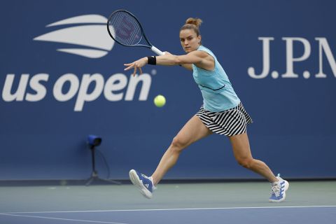 Maria Sakkari maakt bijzondere opmerking op US Open-persco: 'Ik rook een cannabisgeur'
