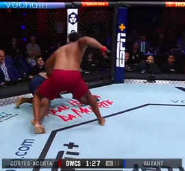 🎥 | Ongeslagen Cortes-Acosta verdient UFC-contract nadat hij Suzart KO slaat