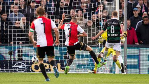 Feyenoord speelt gelijk tegen zwak FC Groningen