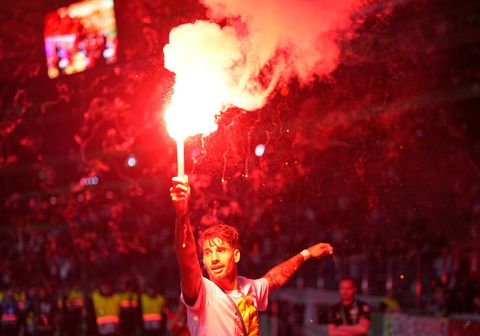 Leip zeg! Speler van Leipzig krijgt boete na vieren bekerwinst met fakkel