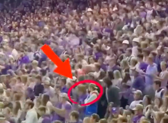 🎥 | Eenzame uitfan in 'verkeerd' vak gaat viral: 'Maakt sport mooi!'