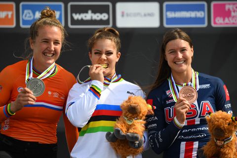Laura Smulders grijpt zilver op WK BMX in Glasgow, Kimmann komt niet verder dan halve finales