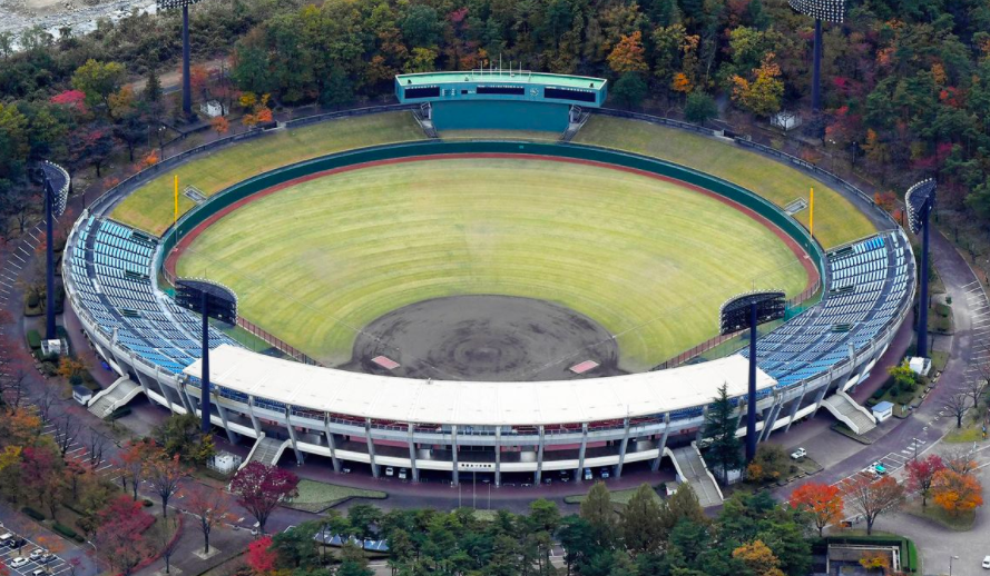 Door kernramp getroffen Fukushima gaststad honkbal op Spelen van 2020