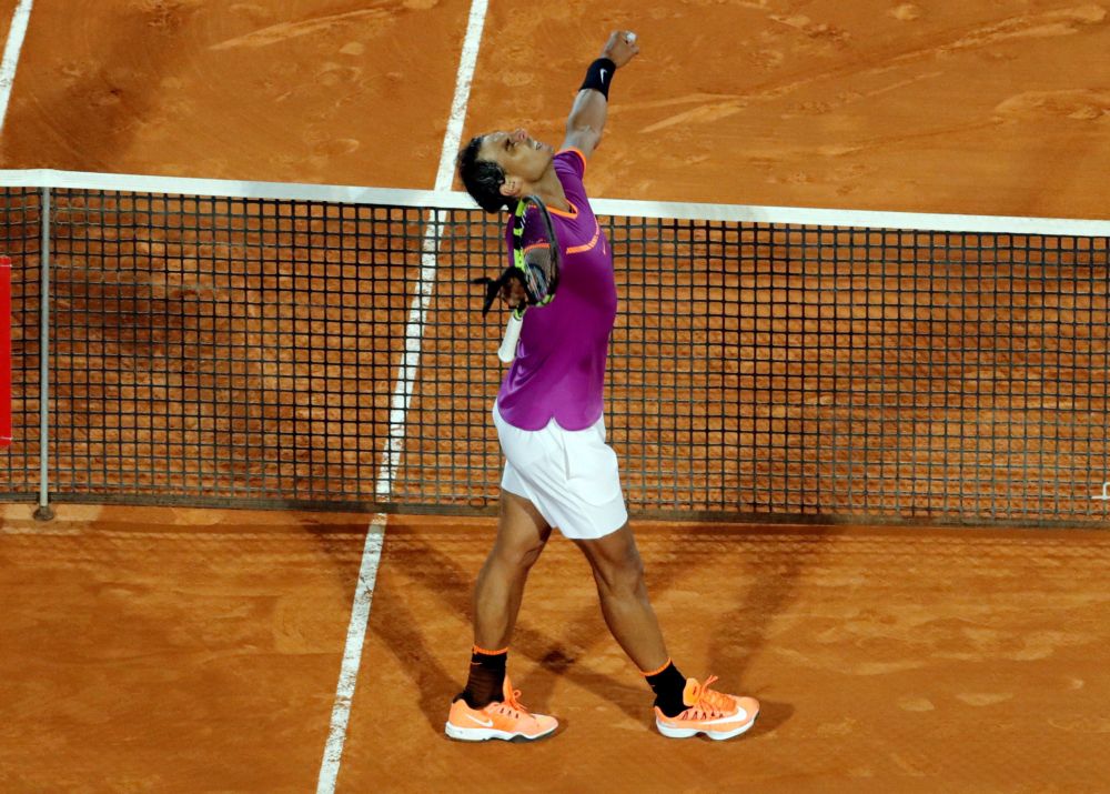 ON-GE-KEND: Nadal juicht voor de 10e keer in Monte Carlo
