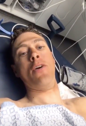 Terpstra vanuit ziekenhuisbed: 'I'll be back' (video)