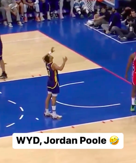 👀 | Jordan Poole imiteert NBA-vedette James Harden na 'overtreding'