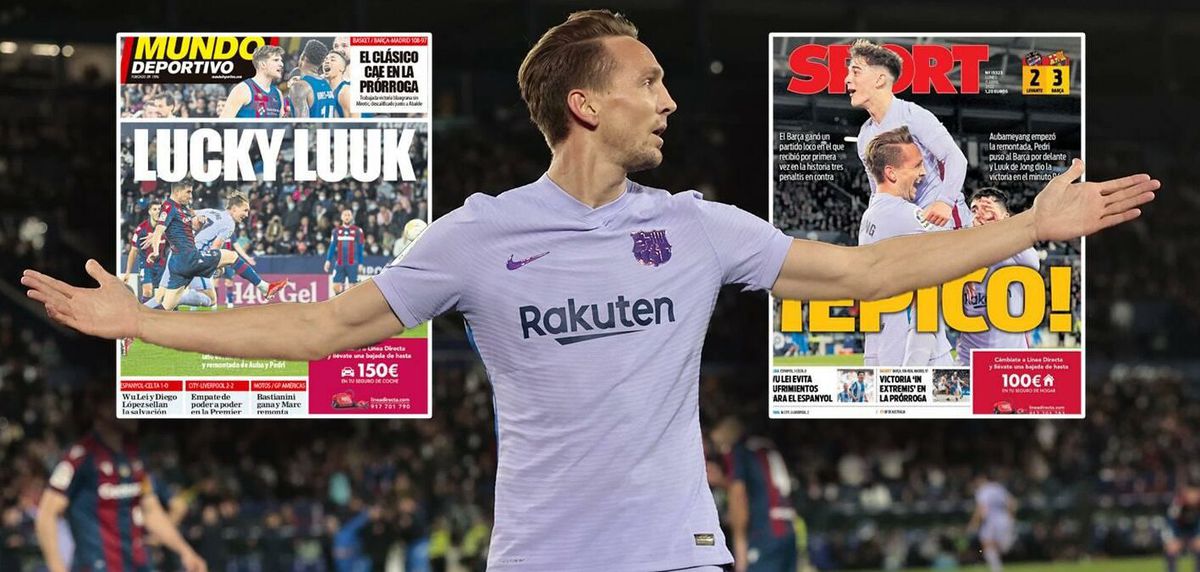 Spaanse media over 'epische' Luuk de Jong: 'Hij is de engel van Xavi'