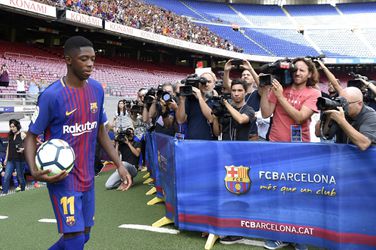 17.000 Barça-fans bij presentatie Dembélé