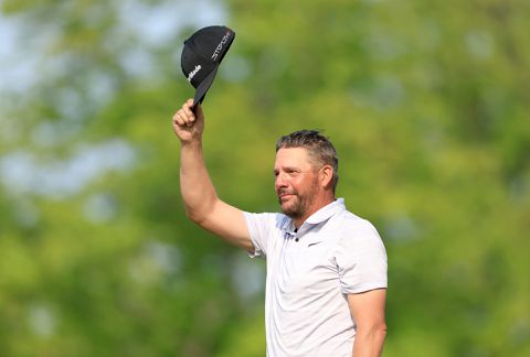 Golfer Michael Block kreeg DIT bod op 'ouderwetse' club waarmee hij PGA-hole in 1 sloeg