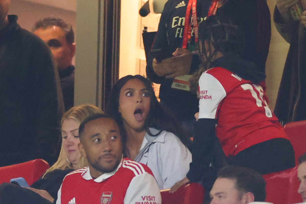 Dit was de reden dat Kim Kardashian op de tribune zat bij Arsenal
