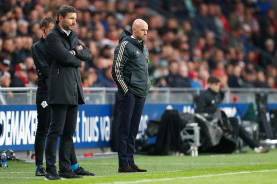 Ajax-trainer Ten Hag haalde uit 7 potjes tegen PSV geen enkel punt, doelsaldo: 3-23