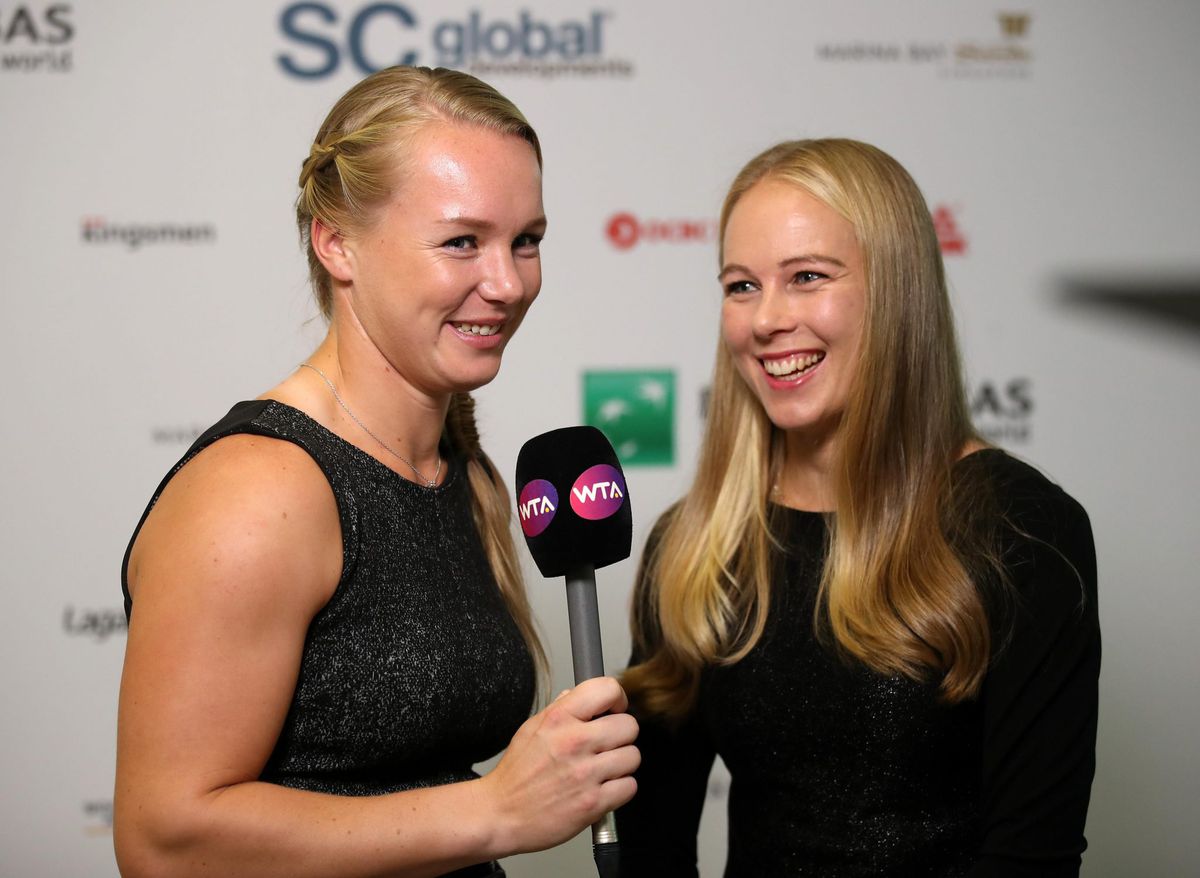 Tennissters Bertens en Larsson loten Australisch duo