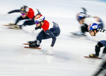 Nederlandse shorttrackers verliezen in laatste centimeters B-finale, Canada wint goud