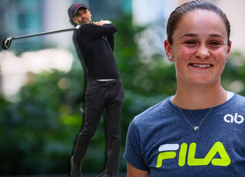 Van tennis- naar golfbal! Ashleigh Barty gaat golfen met Pep Guardiola en Harry Kane