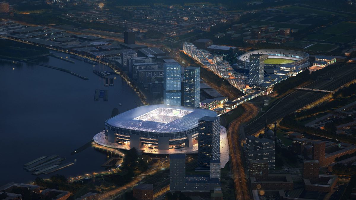 Nieuw stadion Feyenoord: geen gracht, wel een schuifdak