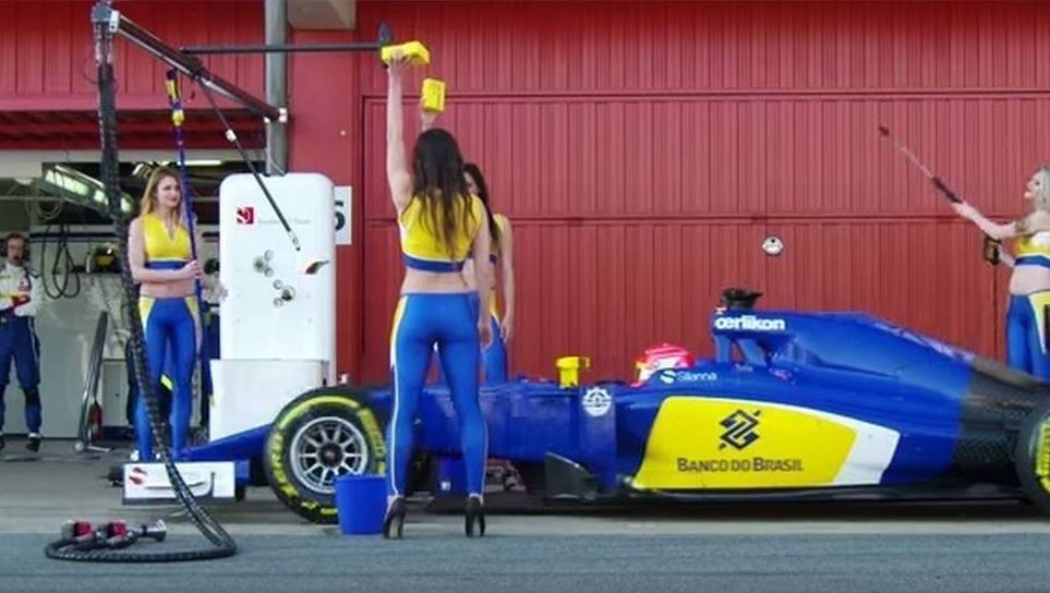 Pitspoezen Sauber nemen pitsstop even niet serieus