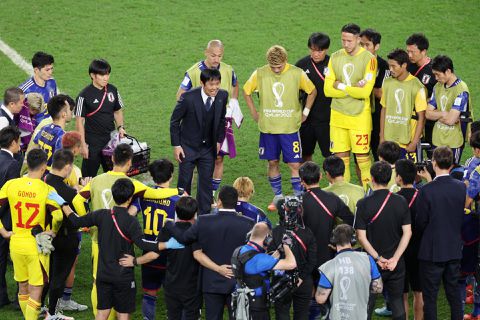 Japanse bondscoach is trots ondanks WK-exit: 'Lieten zien mee te kunnen met de sterksten'