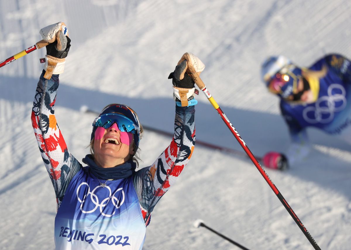 Noorse langlaufster pakt eerste gouden medaille op Olympische Winterspelen