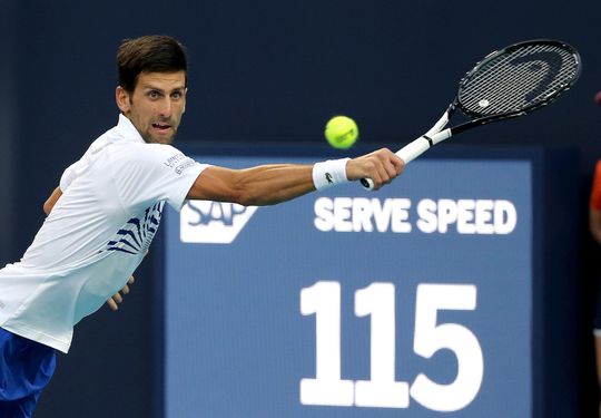 Novak Djokovic skipt noodgedwongen tennistoernooi van Indian Wells