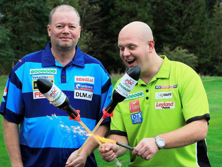 Van Gerwen in thriller langs Van Barneveld