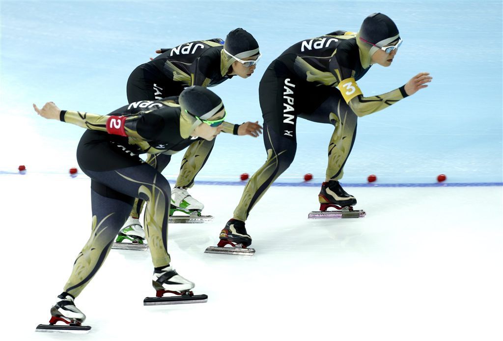 Japanse schaatsers voor Team New Balance