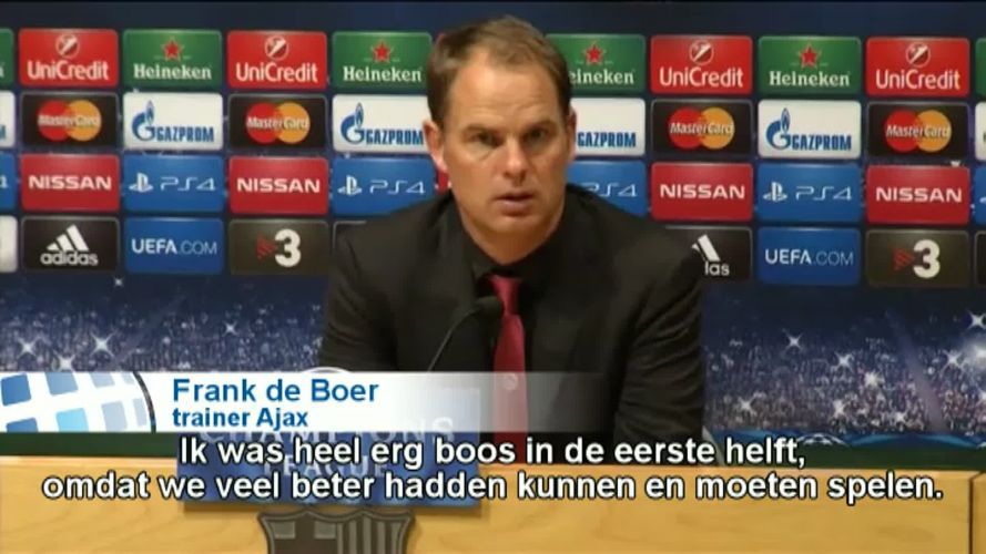 Ajax stelt De Boer teleur in Camp Nou