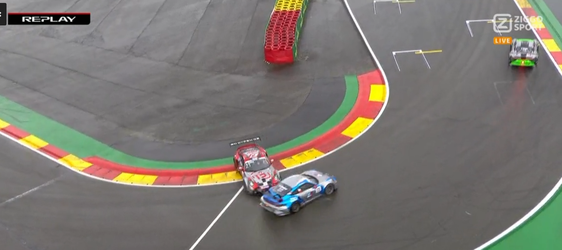 🎥 Zondagsrijder botst bij Porsche Supercup in korte tijd tegen 3 concurrenten!