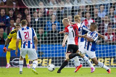 Feyenoord niet voorbij tiental Heerenveen