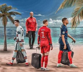 📸 | HAHA! Hongaarse bondscoach drijft spot met poule des doods: met z'n allen naar het strand