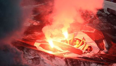 Fans Porto bereiden 'drakentifo' voor (video)
