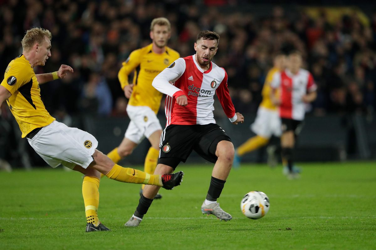 Feyenoord komt na goede start niet verder dan matig gelijkspelletje in Europa League