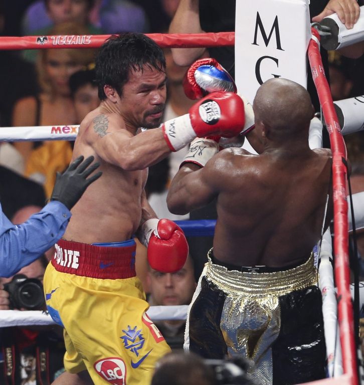 Pacquiao bokste met schouderblessure