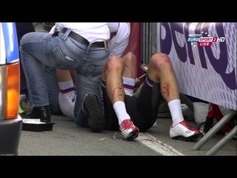 Renners boos om in beeld brengen gevallen Stybar (video)