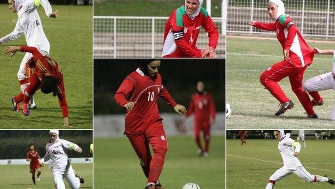 Iraanse voetbalster mag van man niet naar toernooi