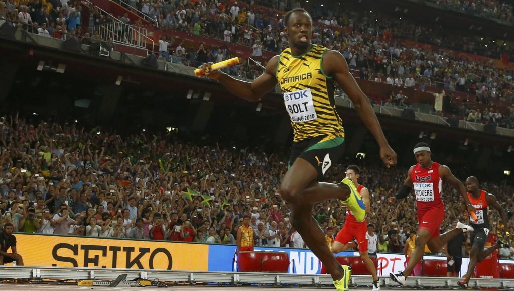 Goud Jamaica op estafette, Bolt schrijft geschiedenis