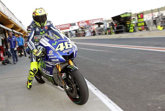 Rossi op pole position