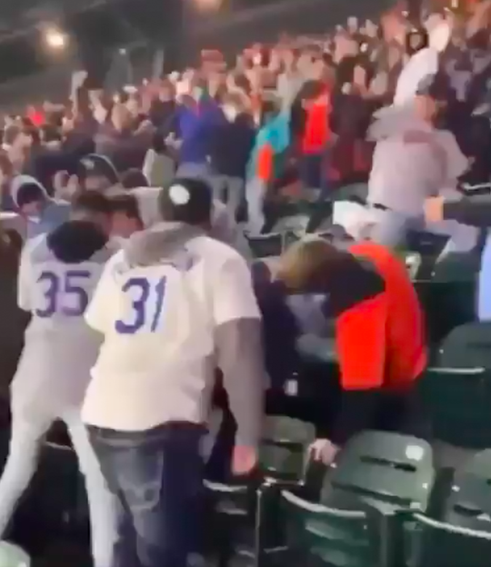 🎥 | Opnieuw massale vechtpartijen op tribune bij honkbalwedstrijd LA Dodgers