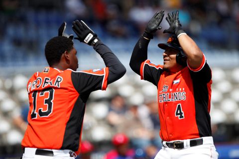 Nederlandse honkballers verslaan ook Groot-Brittannië en staan in halve finale EK