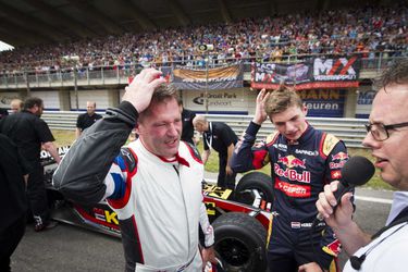 Max Verstappen verslaat vader onder oog 30.000 mensen