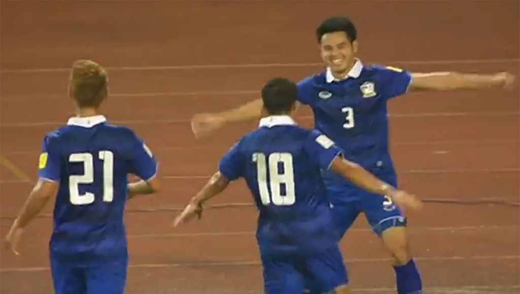 Weergaloze 'tiki taka-goal' van Thailand (video)