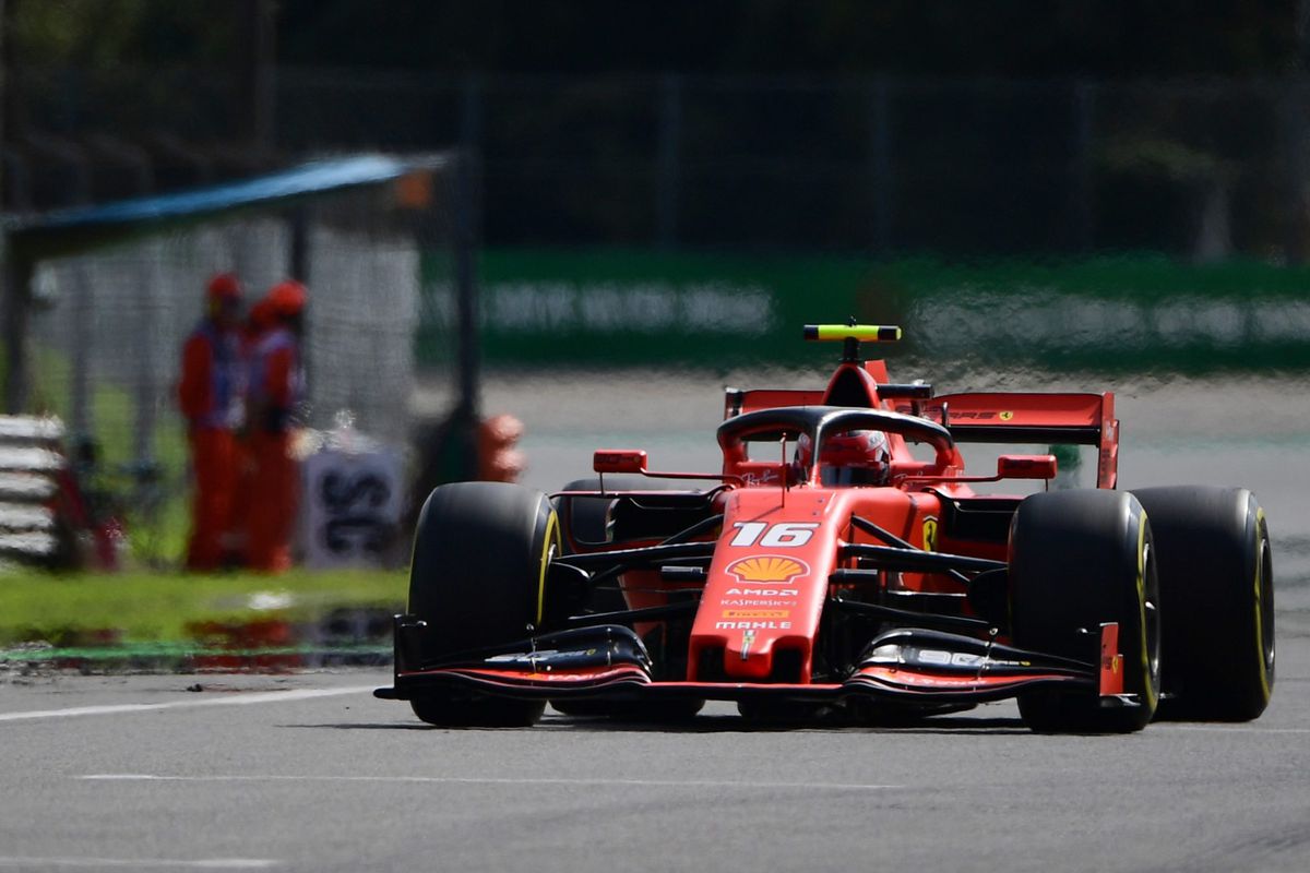Kwalificatie voor GP van Italië loopt helemaal in de soep, Leclerc zonder te vechten naar pole