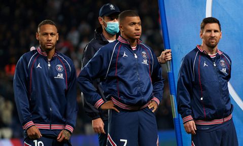 Paris Saint-Germain start tegen Manchester City met Messi, Neymar en Mbappé