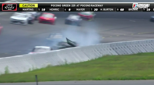 🎥 | Flinke klapper bij Xfinity Series in Pocono: 'BAM!'