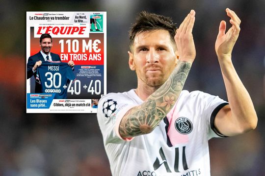 L'Équipe publiceert miljoenensalaris van Lionel Messi bij PSG: 'Allemaal in 3 jaar!'