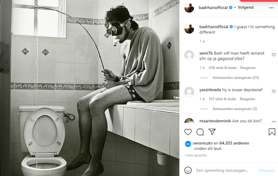 Gehackt?! Badr Hari post MEGA-VAGE shit op Instagram