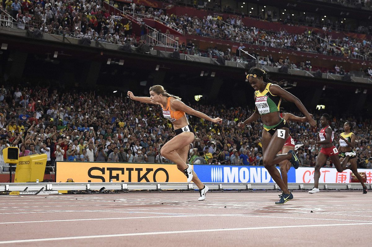 Dafne Schippers pakt goud op 200 meter Wereldkampioenschap atletiek