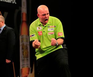 Van Gerwen overtuigt tegen Huybrechts