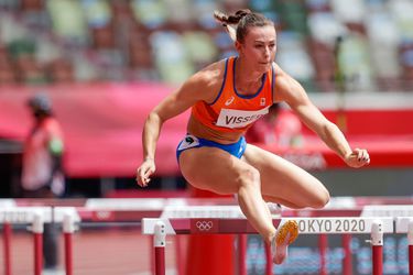Nadine Visser wordt knap 5de in olympische finale 100 meter horden