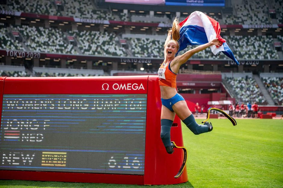 Goud én wereldrecord voor Fleur Jong bij verspringen, brons voor Marlene van Gansewinkel